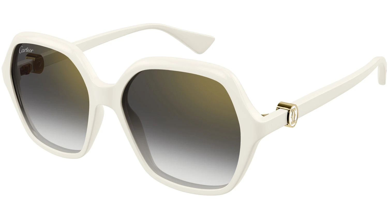 Cartier CT0470S 004 White Grey 3 Cartier CT0470S 004 White Grey