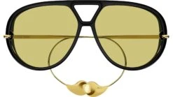 Bottega Veneta BV1273S 003 Black Yellow