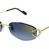 Cartier CT0467S 002 Gold Blue -Luxe Eyewear Outlet 1ea72cca4cf3b888c268c2cc1404e0fc