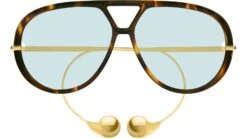 Bottega Veneta BV1273S 007 Spotted Havana Green