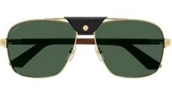 Cartier Santos CT0389S 002 Gold Green -Luxe Eyewear Outlet 48af7c09da024277150c35ec954f65d9