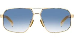 David Beckham DB 7102/S 06S 08 Striped Beige Gold