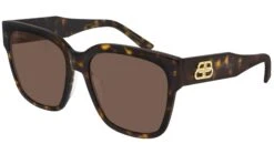 Balenciaga BB0056S 002 Shiny Dark Havana