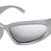 Balenciaga BB0157S 004 Shiny Silver