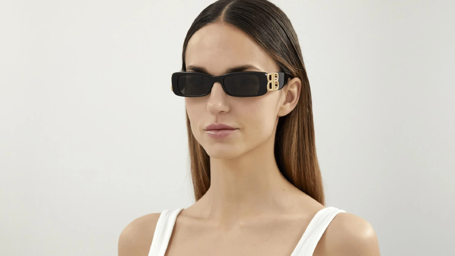 Balenciaga Dynasty Rectangle BB0096S 001 Shiny Black 5 Balenciaga Dynasty Rectangle BB0096S 001 Shiny Black - Image 3