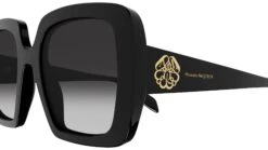 Alexander McQueen AM0378S 001 -Luxe Eyewear Outlet e953d551d6bc5a500b0819115cbe0b04