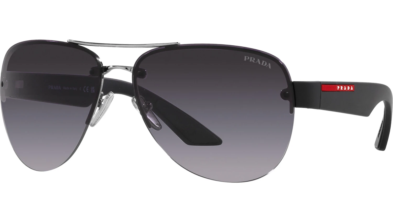 Prada Linea Rossa PS 55YS 1BC09U Silver 4 Prada Linea Rossa PS 55YS 1BC09U Silver - Image 2